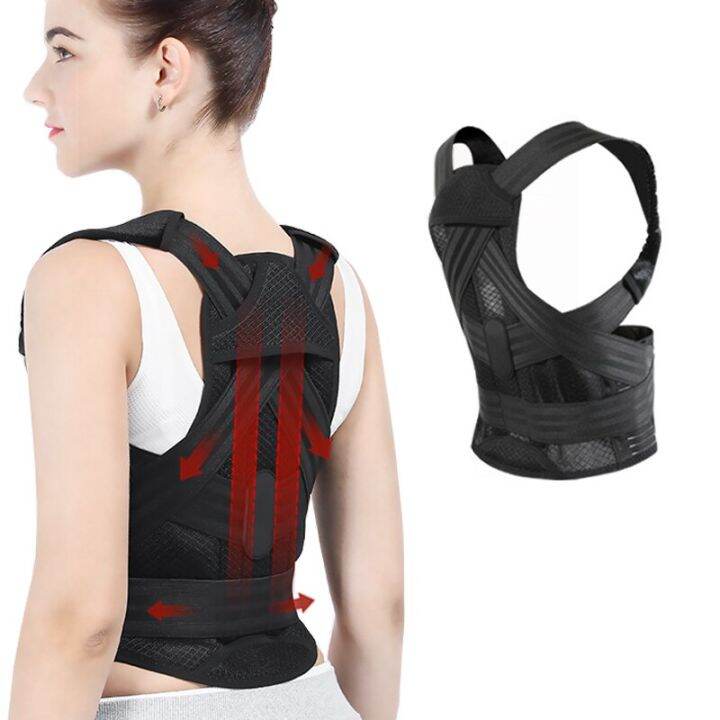 elastic-adjustable-breathable-mesh-medical-bone-belt-women-orthopedic-posture-corrector-brace-shoulder-lower-back-support-belt