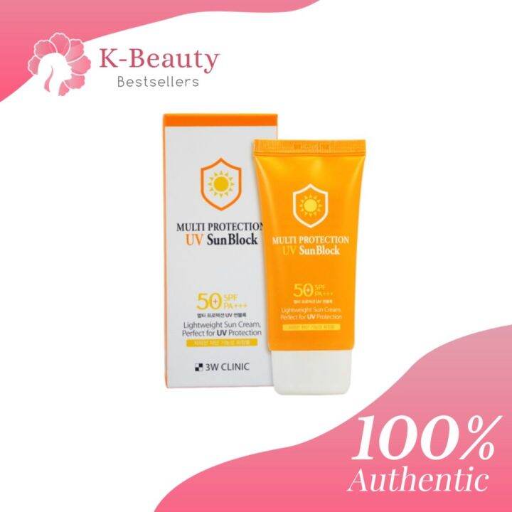 Korean face cream 3W CLINIC Multi Protection UV Sun Block SPF50 /PA 70ml COD support LTTltzzlt