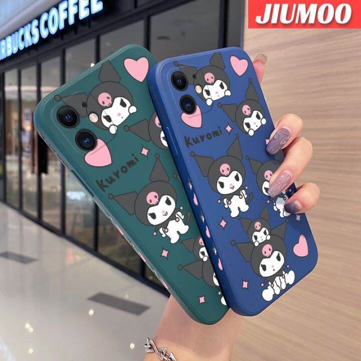 เคส-jiumoo-สำหรับ-realme-8-4g-realme-8-pro-เคสซิลิโคนนิ่มแฟชั่นขอบสี่เหลี่ยม-kuromi-น่ารักลายดีไซน์ใหม่เคสกันกระแทกคลุมทั้งหมดเคสป้องกันเลนส์กล้อง