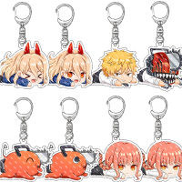 Chainsaw Man Acrylic Pendant Two-dimensional Anime Peripheral Chainsaw Man Electric Pochita Tower Hanging Keychain|เลื่อยลูกโซ่คนอะคริลิคจี้สองมิติอะนิเมะเลื่อยลูกโซ่ต่อพ่วงคนไฟฟ้า Pochita ทาวเวอร์แขวนพวงกุญแจ