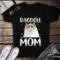 เสื้อยืดคุณภาพดี Ragdoll Cat Mom Mothers Day mens cotton classic fashion round neck T-shirt_04