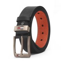 Men Genuine Leather Belt Fashion Retro Pin Buckle Belt Youth All-Match Pants Belt For Men