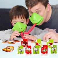 Frog Tongue-Sticking TikTok Same Lizards Two-player Card Game Desktop Interactive Parent-child Games