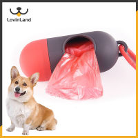 Lovinland Pet อุปกรณ์ทำความสะอาดกล่องขยะห้องน้ำสุนัข Picker Dispenser แบบพกพา Poop Picker สุนัขถุงใส่ขยะ