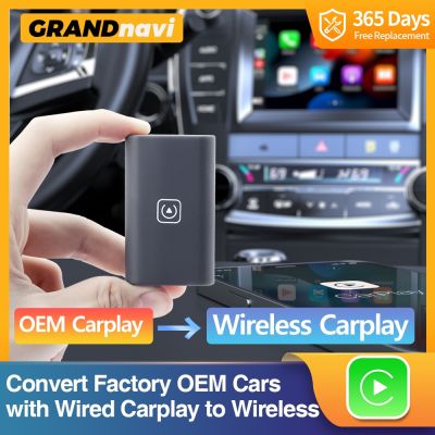 ☍✺ Grandnavi Wireless Carplay Dongle Apple USB Adapter Car Multimedia Player for Audi Porsche Volkswagen Volvo Ford Jeep Benz Car
