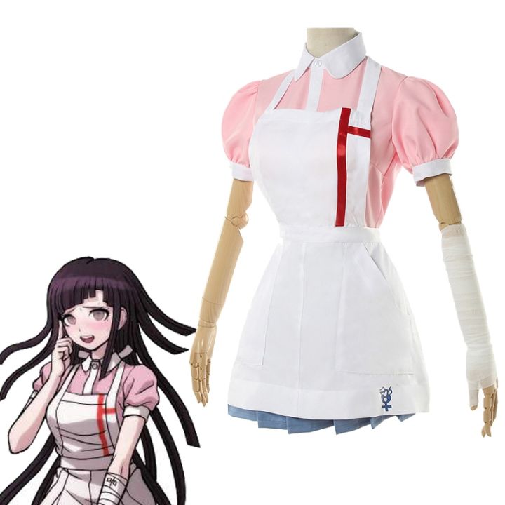 อะนิเมะเกี่ยวกับกระสุนปืนแตกคอสเพลย์-mikan-tsumiki-เสื้อคอสตูมชุดกระโปรงชุดแม่บ้านฮาโลวีน-party-เสื้อผ้าคอสเพลย์