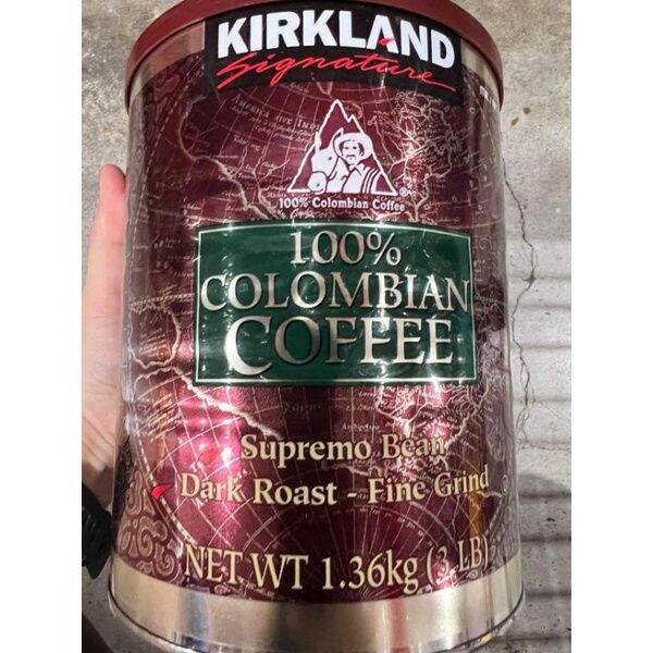 1.36 Kg Kirkland Signature 100 Colombian Coffee Supremo Bean Dark