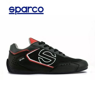 Leather SPARCO racing shoes for men and women car the FIA certification SP - spring summer autumn F5 recreational driving driving shoes