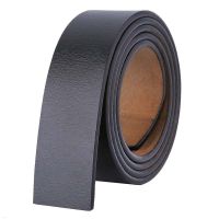 110 - 140 150 160cm Belts No Buckle 3.5cm Width 100 Real Genuine Leather Belt Body Men Plus Size Belt Cowboy Strap Brown black