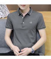 ￼เสื้อโปโลสีพื้น เสื้อโปโล สำหรับผู้ชาย Men Polo Shirt