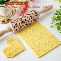 Spring Element Roller Egg Baking Cookie Kitchen Appliances For Cake Decorating Tools Spring Embossed Rolling Pin Bread  Cake Cookie Accessories