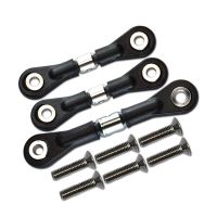 3Pcs Steering Link Rod Servo Rod for Tamiya TT-02 TT-02T TT02 TT02T 1/10 Replacement RC Car Upgrades Parts ,Blue