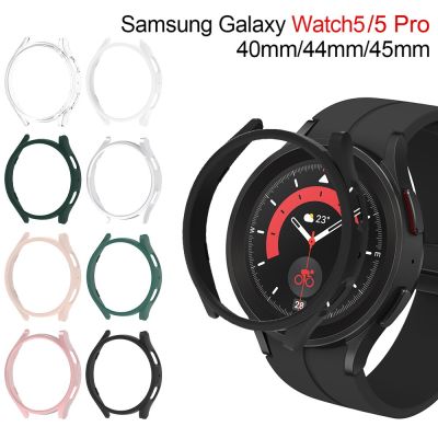 เคสสําหรับ Samsung Galaxy Watch 5 40mm 44mm Watch 5 Pro 45mm No Screen Protector PC Bumper เคส กรอบฝาครอบป้องกัน