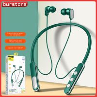 Burstore หูฟังสเตอริโอไร้สาย,หูฟังสเตอริโอฟังเพลงหูฟังบลูทูธในหูรองรับที่ห้อยคอพลังสูง