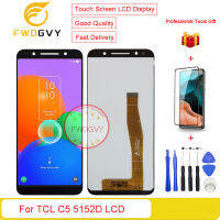 FWDGVY 5.5 "ต้นฉบับใหม่สำหรับ TCL C5 5152D จอแสดงผล LCD แบบสัมผัสหน้าจอ + ฟรีเครื่องมือซ่อมแซม + กระจกเทมเปอร์1ชิ้น