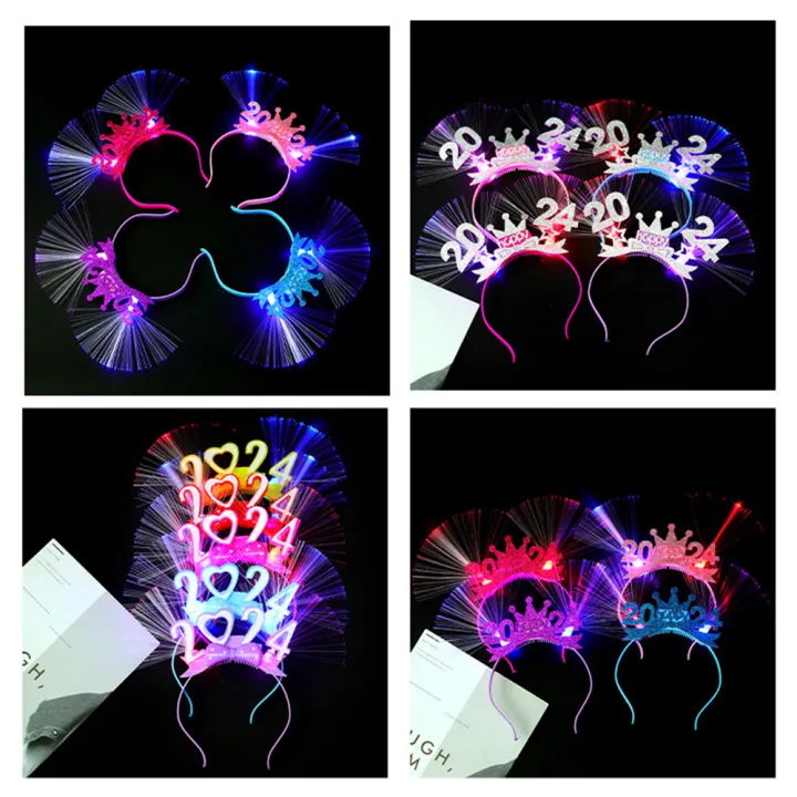 illuminated-headwear-party-hairbands-festive-hair-props-glowing-hair-bands-led-headband-fiber-optic-party-crown