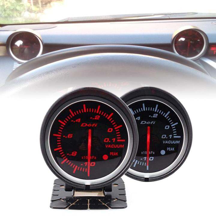 DEFI Gauge 62 มม. สีแดงและสีขาว 2.5 นิ้ว BF รถแข่งของเล่นเมตรเกจ