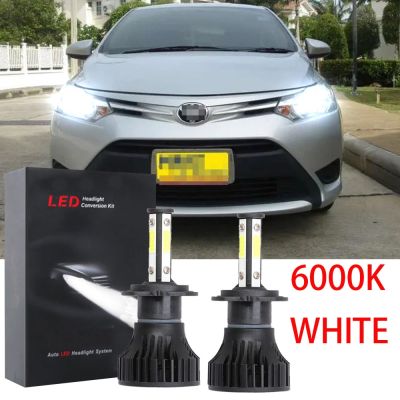 ชุดหลอดไฟหน้าฮาโลเจน LED 6000K 2012 2013 แบบเปลี่ยน สําหรับ Toyota Vios NCP150 2010-2018 รับประกัน 10 เดือน