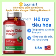 Viên uống giấm táo hữu cơ Horbaach Apple Cider Vinegar 2400, hũ 150 viên
