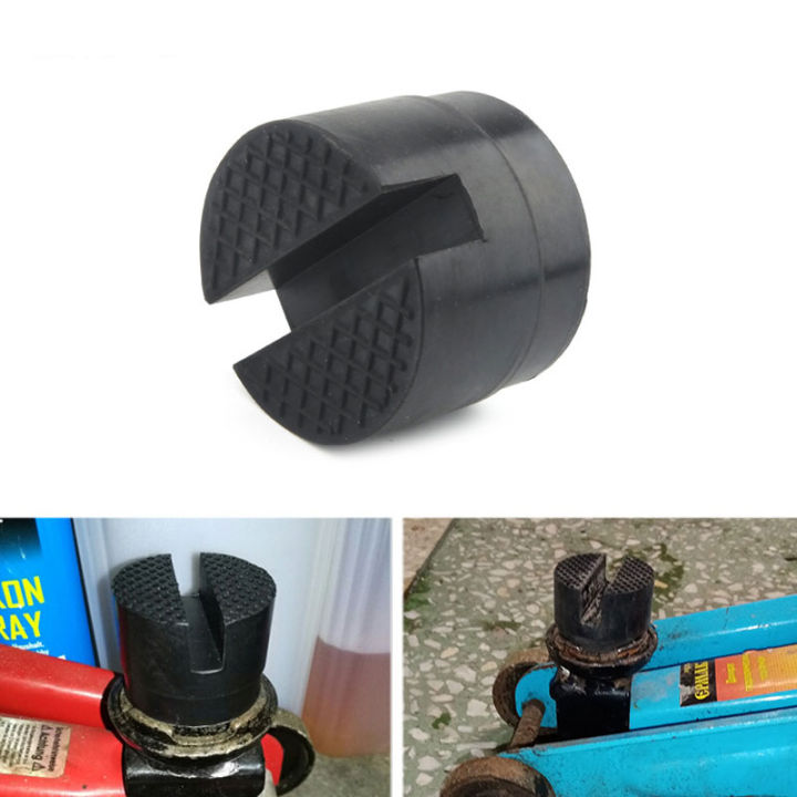 portable-car-lift-jack-stand-ruer-black-pads-car-frame-protector-floor-slotted-tool-pinch-weld-side-lifting-disk-adapter