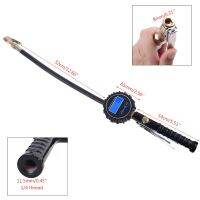 Tire Pressure Gauge, 200 PSI Air Chuck, Digital Tire Inflator with Pressure Gauge 14" for Car Motorcycle Bike Truck 649A