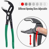 LAOA Water Pump Pliers 8"; 10"; 12"; Quick-release Plumbing Pliers Universal Wrench Straight Jaw Groove Joint Removal Tool