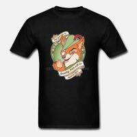 Cartoon Robin Hood graphic cotton O-neck T-shirt for men