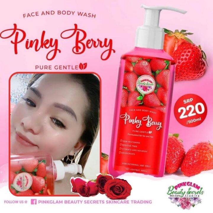 PINKY BERRY (FACE AND BODY WASH) with freebie | Lazada PH