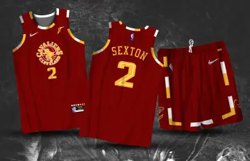 Nike / Men's 2021-22 City Edition Cleveland Cavaliers Collin Sexton #2 Red  Dri-FIT Swingman Jersey