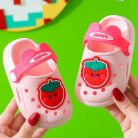 【CW】Cartoon Dinosaur Kids Slippers Boys Summer Beach Sandals Girls Home Slippers Toddler Anti-Slip Indoor Slides Child Garden Shoes