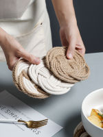 Braided Dinner Mat Heatproof Weaving Meal Placemat Heat Insulation Cup Cushion Large Soup Pot Pad