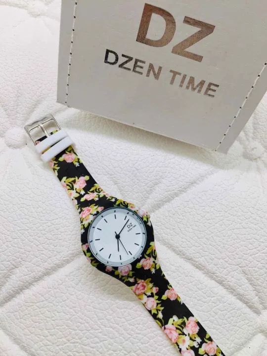 DZEN TIME DL022 RUbber Watch Quartz For Women With Box | Lazada PH