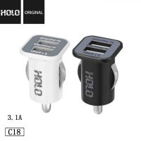 หัวชาร์จในรถ HOLO C-18 เครื่องชาร์จในรถยนต์ ช่องเสียบ Mini USB Car Charger