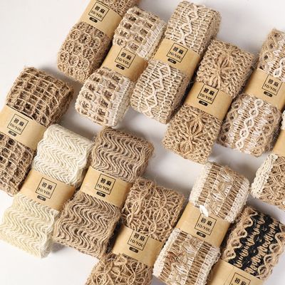 【YF】∈❏✷  Jute Burlap Embroidered Wedding Decoration Rope String Cords Supplies