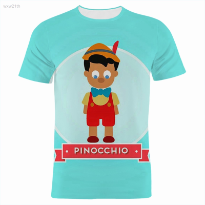 2023 Jersey New Movie Fashion Pinocchio t Shirt Men Short Sleeve Tshirt Casual 3d Print Tops Women Cartoon Anime Tee Unisex