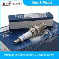 Baificar Brand New Quality Spark Plugs 4PCS Copper Core Nickel Alloy Plug For Peugeot 206 207 Citroen C2 C-Elysee 1.4 8V