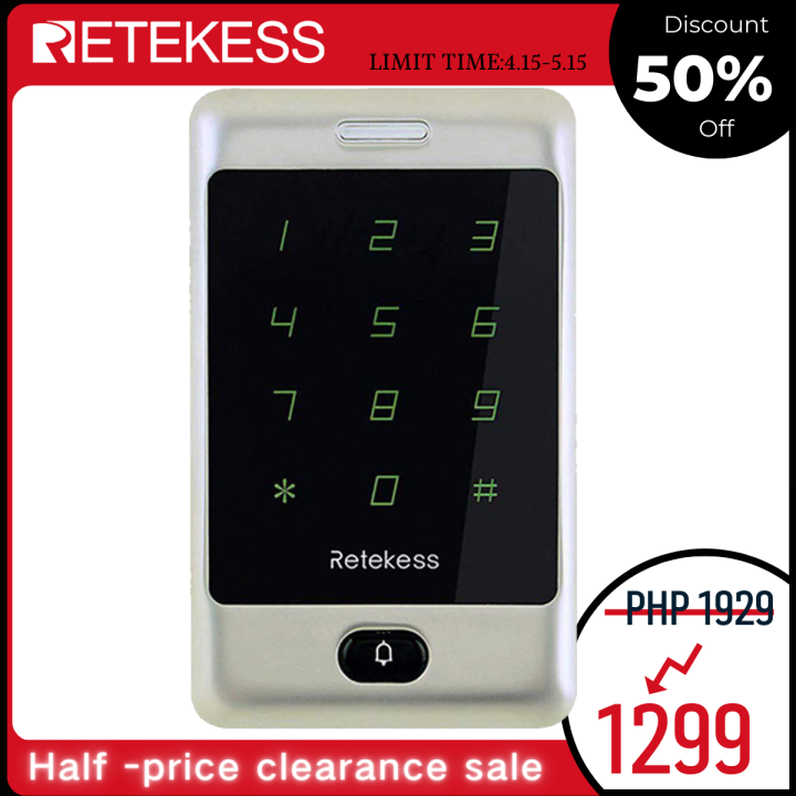 Retekess TAC800 Access Control Keypad Access Touch Keypad RFID Keypad