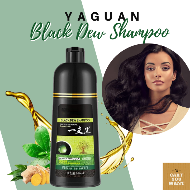 ORIGINAL YAGUAN Herbal Hair Dye Shampoo White Hair into Black Hair ...