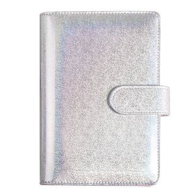 Glitter Refillable Journal Notebook Cover 6 Ring Binder Notepad Cover A5 Size