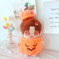 20cm Cute Doll Accessories Halloween All Saints Day Cartoon Pumpkin Devil Hat Romper Clothes Set Jungkook V Rose Jisoo