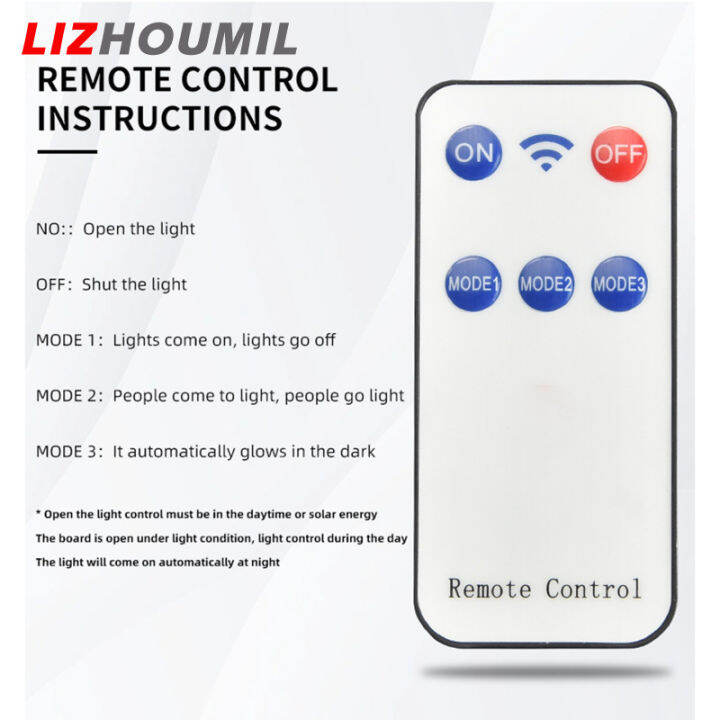 lizhoumil-โคมไฟติดผนังไฟแสงอาทิตย์แอลอีดีกลางแจ้ง50w-3-6v-พร้อมรีโมทคอนโทรลสำหรับตกแต่งสวนลานสนามหญ้าทางเดินระเบียง