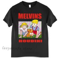 Melvins Houdini เสื้อเสื้อยืดเรโทรตะกอน,เสื้อคอกลมแขนลำลองขาสั้นแฟชั่นพิมพ์ลาย100%