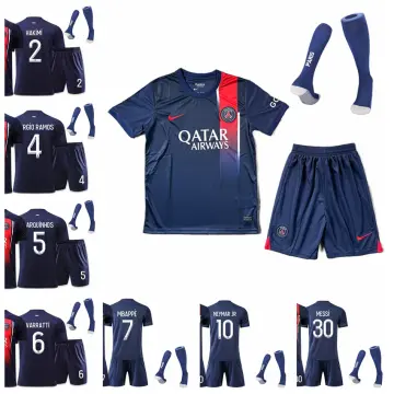 NEW 22-23 PSG Messi 30 Home Kids Jersey Youth Set w/ Socks and