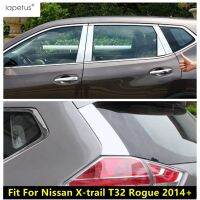 “{》} โพสต์เสาหน้าต่างรถยนต์ B C แถบสติกเกอร์ตกแต่งคอลัมน์สำหรับ Nissan X-Trail T32โกง2014-2020อุปกรณ์ภายนอก