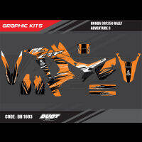 สติ๊กเกอร์วิบาก Honda CRF 250 Rally ทั้งคัน Graphic kit สติ๊กเกอร์เคลือบเงา สุดคุ้ม