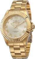 Invicta Mens Pro Diver 44mm Gold Tone Stainless Steel Quartz Watch, Gold (Model: 16739)