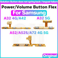 ปุ่มปรับระดับเสียง Flex สำหรับ Samsung Galaxy A32 A41 A52 A52S A72 S 4G 5Gwitch เปิดปิดเสียงกุญแจสายเคเบิลงอได้ปุ่มเปิด/ปิด