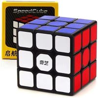 QY Cube 3x3x3 Black magic Cube 3x3 Sticker Cube Puzzle Professional Speed Cubes Educational Toys For Students Brain Teasers