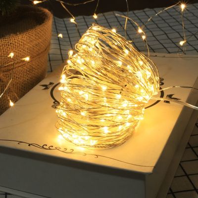 Copper Wire LED Fairy String Lights Holiday Light Christmas Decorations for Home Party Garland Garden Decor Outdoor Waterproof