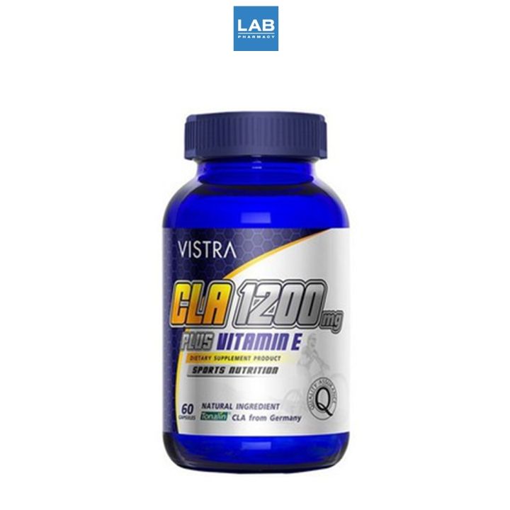 vistra-cla-1200-mg-plus-vitamin-e-วิสทร้า-ซีแอลเอ-1200-มก-พลัส-วิตามินอี-60-เม็ด